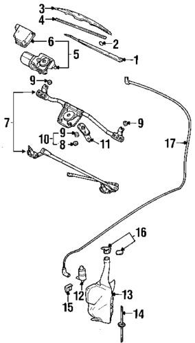 Oldsmobile 22711469 genuine oem factory original wiper blade