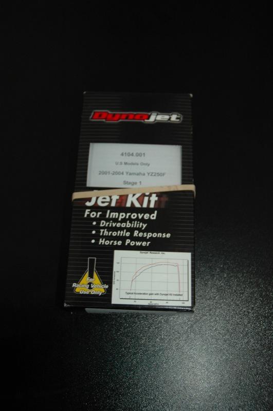 Dynojet stage one jet kit, 2001-2004 yamaha yz 250 f