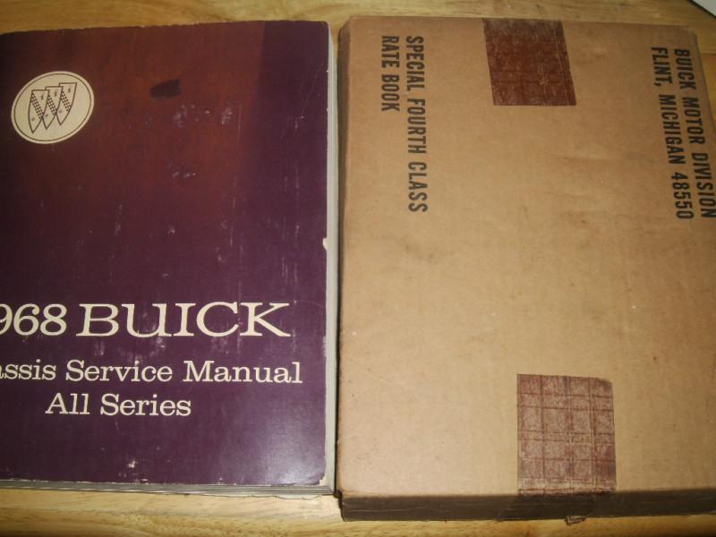 1968 buick shop manual / shop book / nice original in original g.m. mailing box!