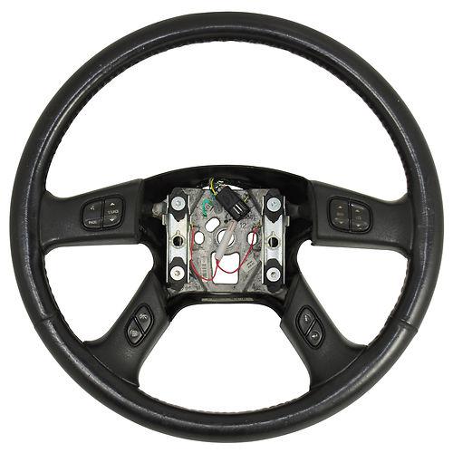 2003-07 hummer h2 black steering wheel w/switches 10364488