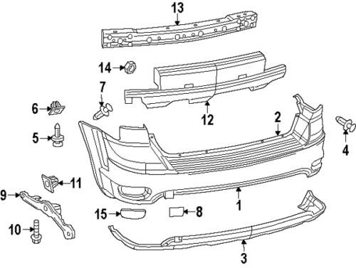 Dodge 68088787aa genuine oem factory original lower cover