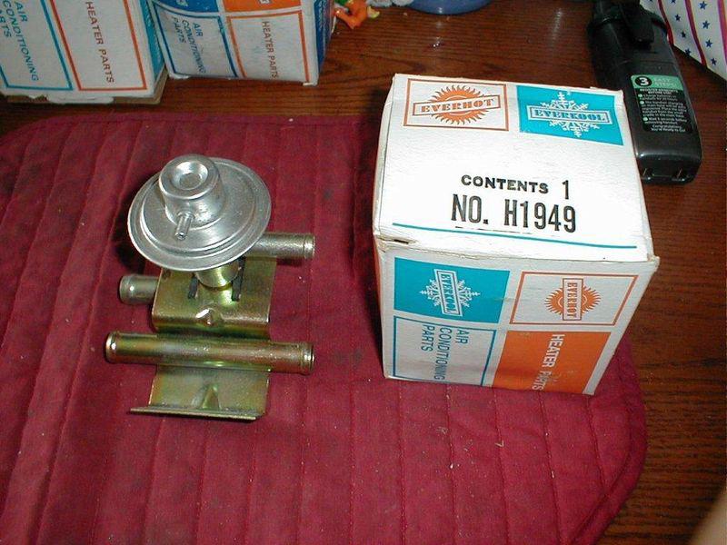 Nos mopar a/c water valve by everco 1969-70 c body 1971 b body