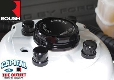 Roush racing black strut tower cap kit. 2005-2010 mustang (421325)