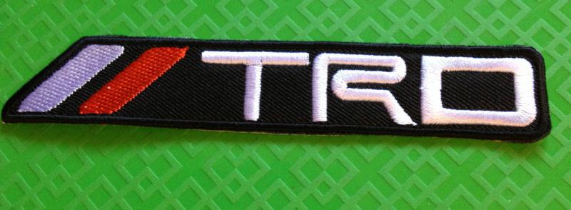 Trd embroidered patche iron-on or sew racing toyota jdm corolla sr5 matrix rav4 