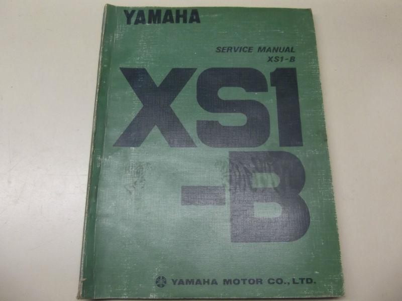 Yamaha xs1-b  service manual yamaha motor co.,ltd motorcycle literature