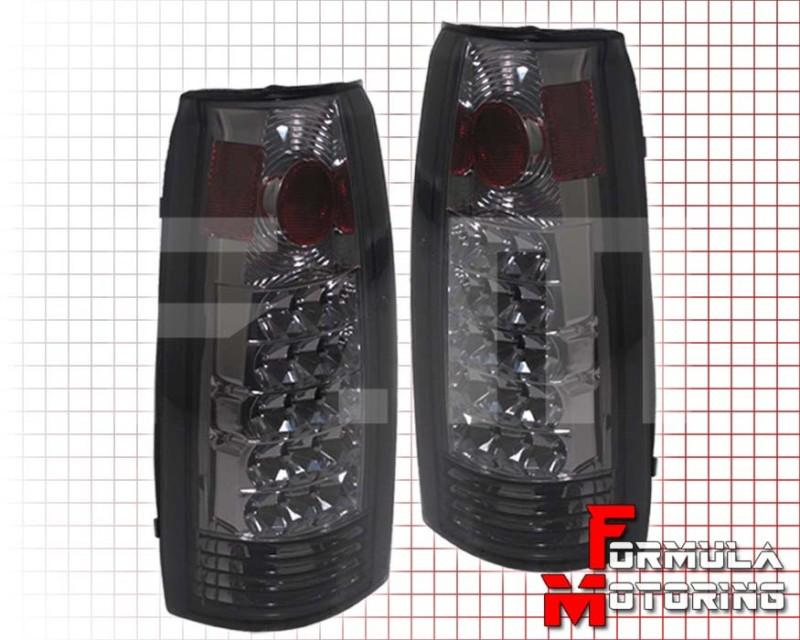 88-98 chevy c/k c10 k10 1500/2500 led tail lights all smoke silverado sierra