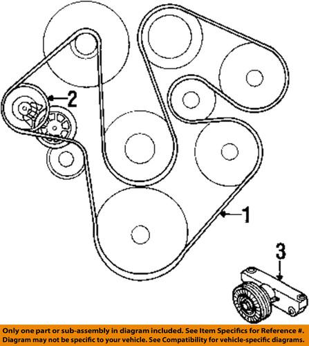 Land rover oem err6898 serpentine belt/serpentine belt/fan belt