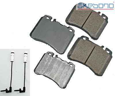 Akebono eur561 brake pad or shoe, front-euro ultra premium ceramic pads