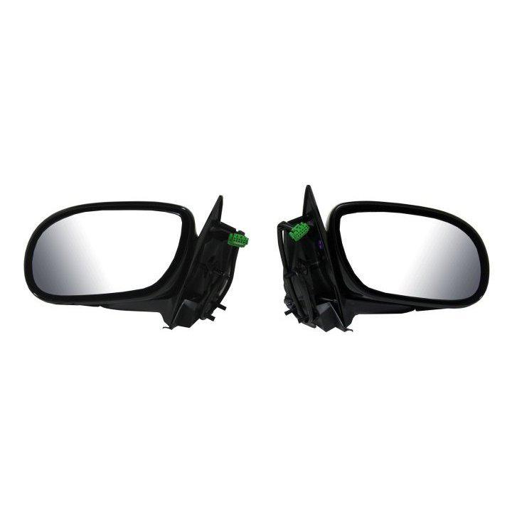 Power side view door mirror black assembly pair set driver passenger left/right
