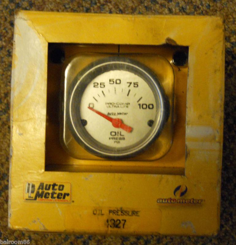 Auto meter oil pressure gauge nib race motorsports professional car truck