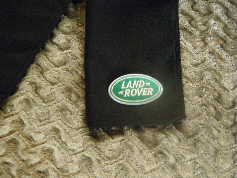 Land rover   black fleece scarves scarfs scarf  -  9" x 60" (inches) auto car 