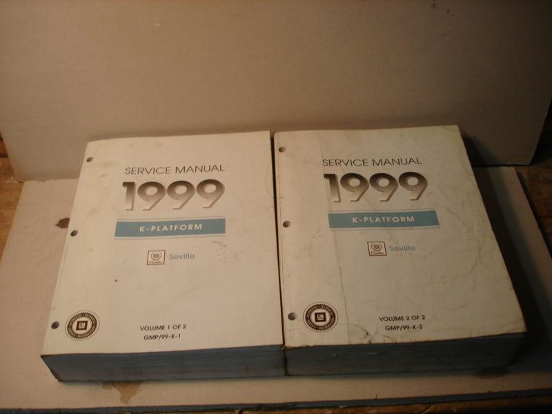 Buy 1999 CADILLAC SEVILLE DEALER SERVICE MANUALS VOLS 1-2 in Somers