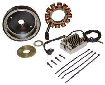 Performance charging system with rotor for hd big twin models 1970-1999