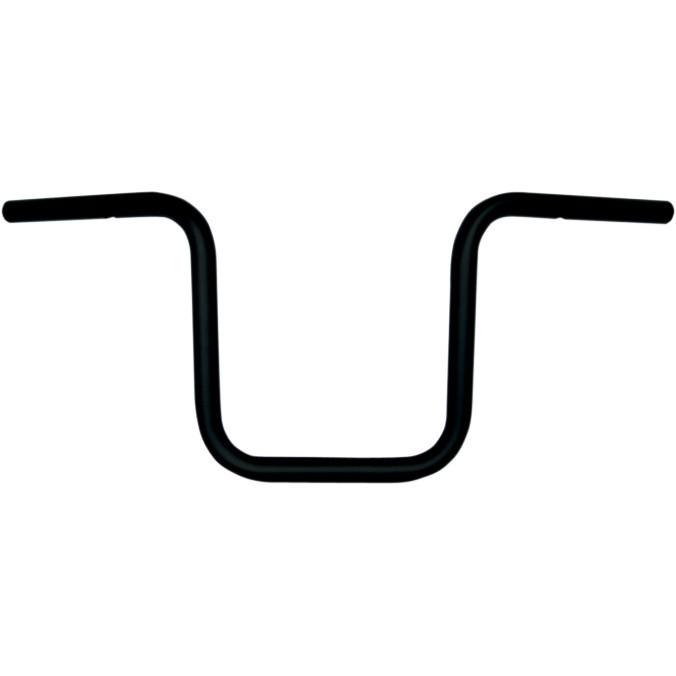 Todd's cycle 0601-2108 beater bar handlebars 10" rise flat black 1" bars