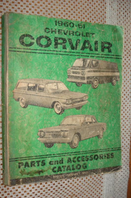 1960 1961 chevy corvair parts book catalog original numbers manual