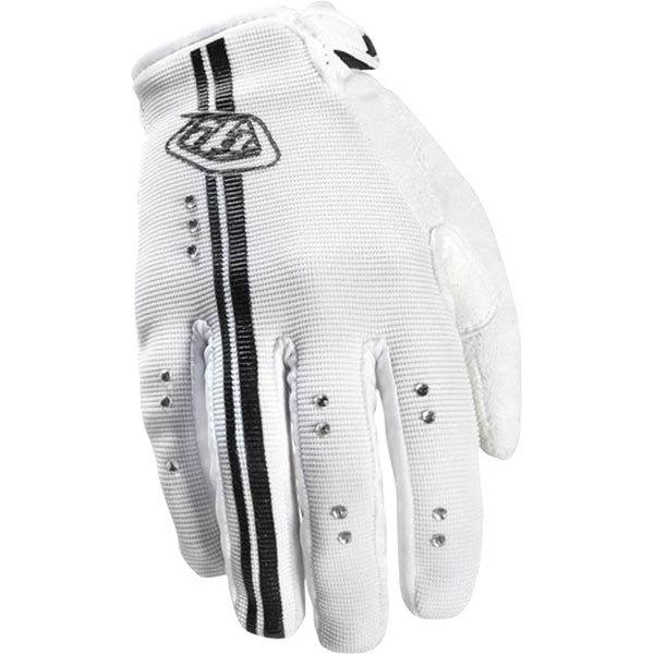 White m troy lee designs ace women's glove 2013 model