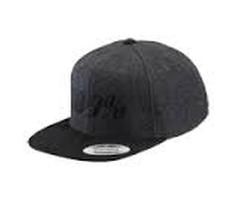 New 100% speedlab flatbill snapback adult hat/cap, charcoal, os