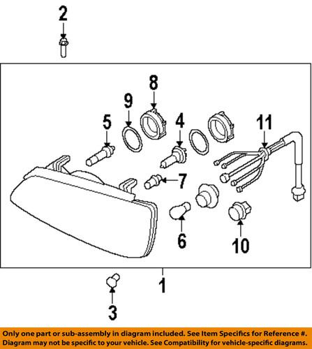 Hyundai oem 921022d550 headlight-headlamp assembly