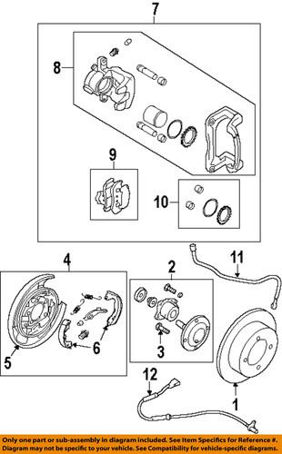 Hyundai oem 59910-3k000 abs wheel speed sensor/rear abs wheel sensor