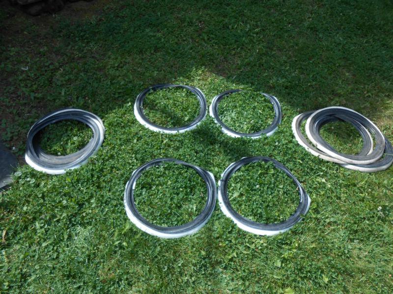 Set of four port-a-wall topper white tire sidewalls by bearfoot airway