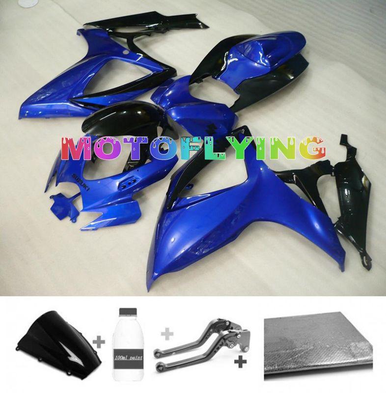 Injection fairing bodywork paint levers for suzuki 2006 2007 gsxr 600 750 k6 h49