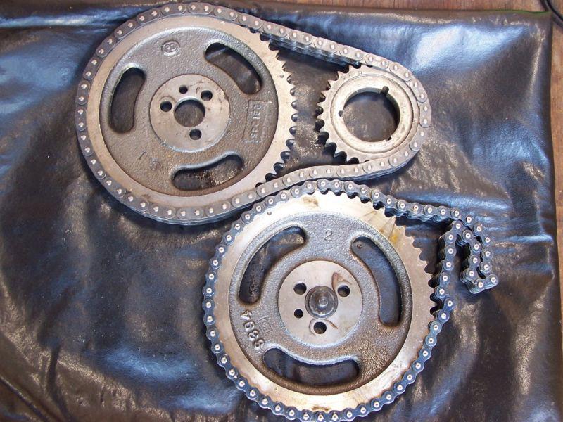 Buy big block chevy timing gears and double roller chains USED in USA