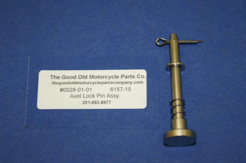 Harley jd sidecar axle lock pin assembly  1915-1927 nickel plated (6157-15)