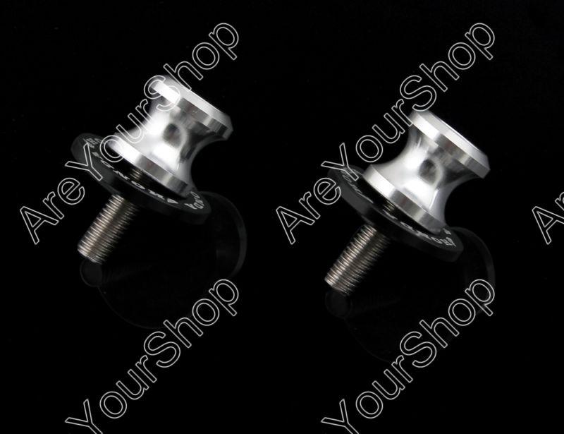 8mm swingarm sliders spools honda cbr 600 f4 f4i 929 954 1000 rr silver