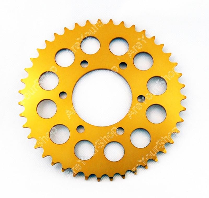 Rear sprocket kawasaki zx6r 6r 2005-2010 520 43t gold