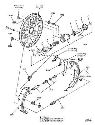 E7sz2a638a lever parking brake operating 90 continental