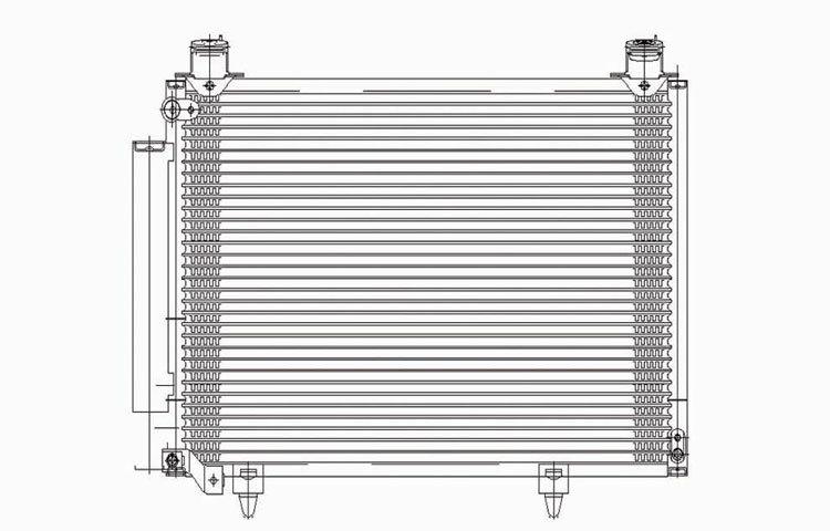 Replacement condenser parallel flow type 04 2004 scion xa xb 8845052131