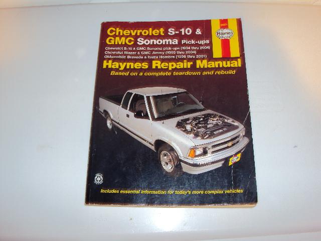 24071 - haynes  repair manual for chevy  s-10 & gmc sonomas pick-ups