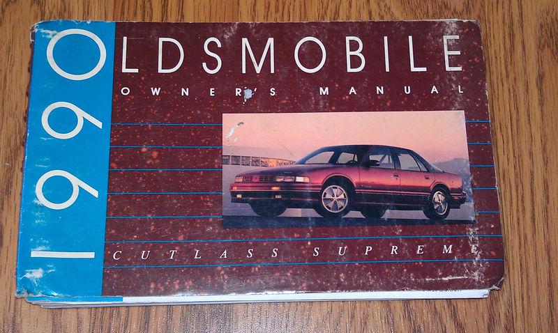 1990 oldsmobile cutlass supreme owners manual / 90  cutlass supreme owner's