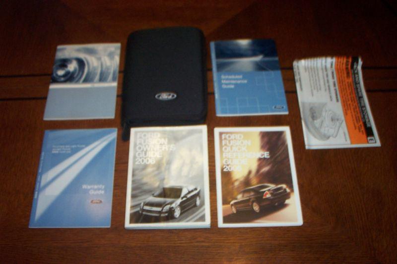 2006 ford fusion owners manual zippered case