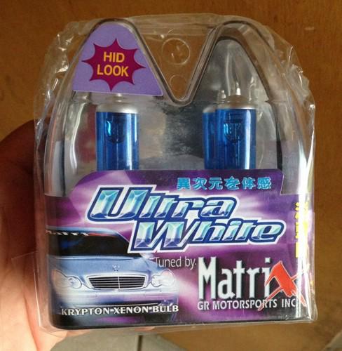 Tuned by matrix ultra white krypton xenon bulbs hid look! 9004 12v 65/45w new