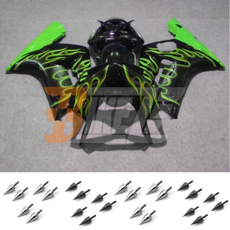 Free bolt kit! body fairing kit bodywork for kawasaki ninja zx6r 2003 2004 aj