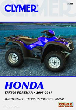 Clymer repair manual, honda trx500 foreman 2005-2011