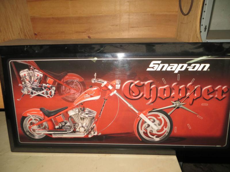 Snap on tools chopper wall clock