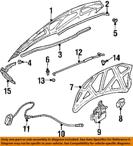 Mopar oem 6506223aa hood-support rod clip