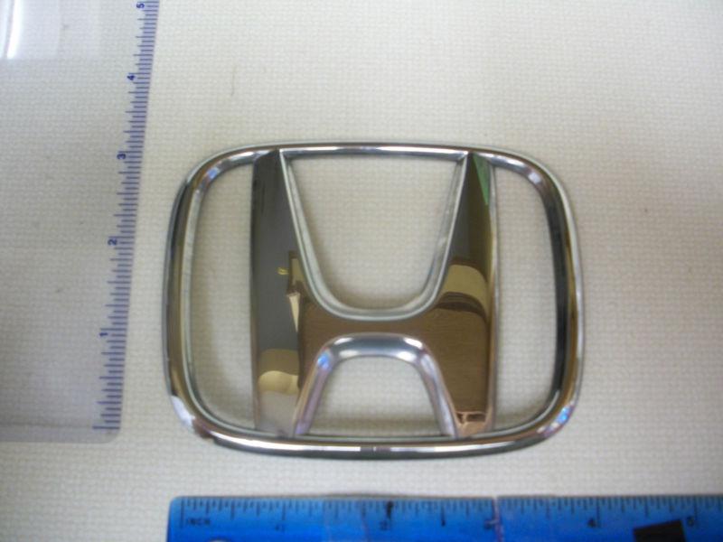 Honda h emblem symbol chrome bagde oem original used w free shipping  