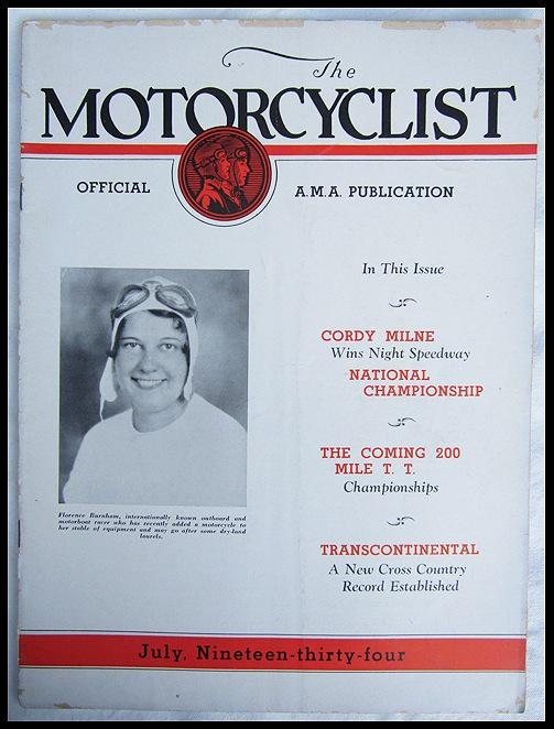 1934 motorcyclist motorcycle magazine book harley indian c.milne speedway racing