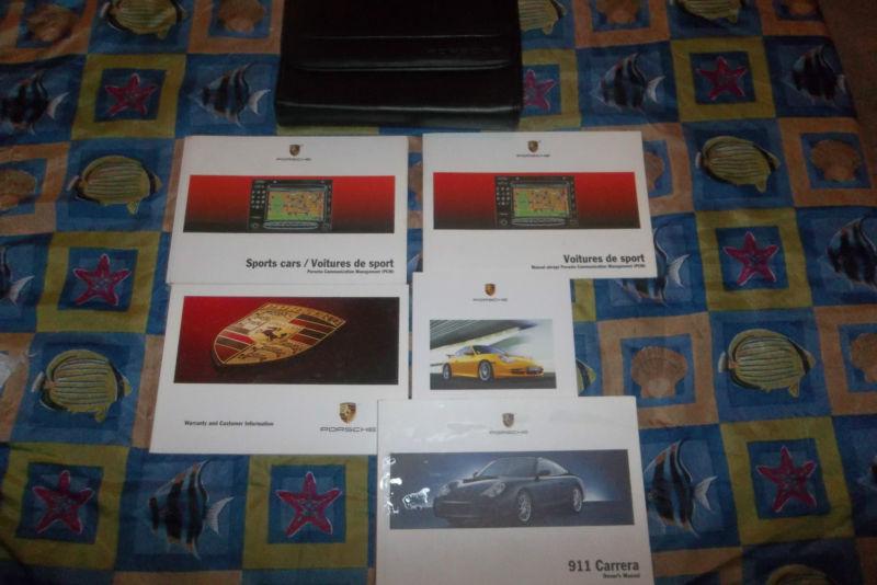 2004 porsche 911 carrera owner's manuals and case with navigation manual