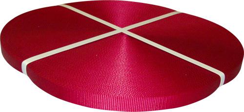 Tie-down webbing red 1" x 300'. 3300 lbs. polyester