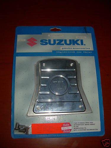 Suzuki short backrest chrome trim 