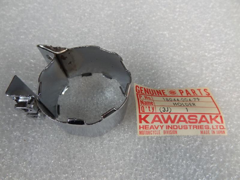 Kawasaki nos new 18044-004-79 muffler connector holder w1 s1 s2 g3 kh 1966-77