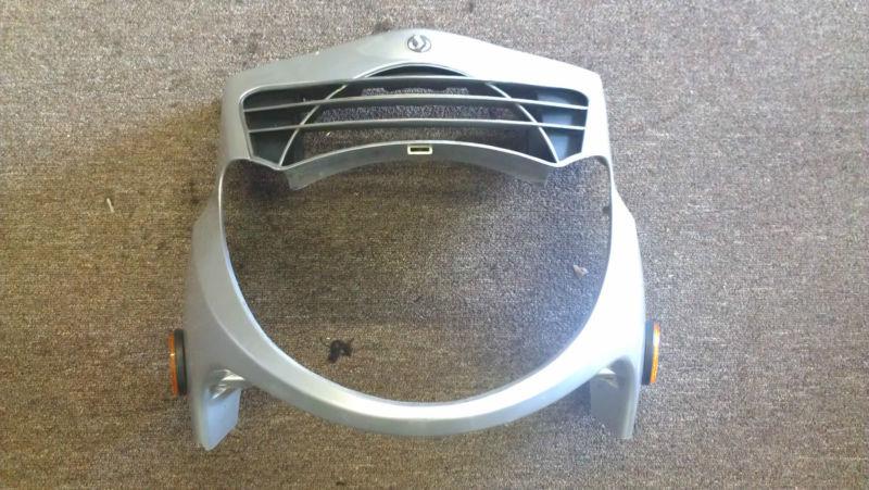 Used factory oem front headlight cowl cover fairing titanium sym hd200 2008