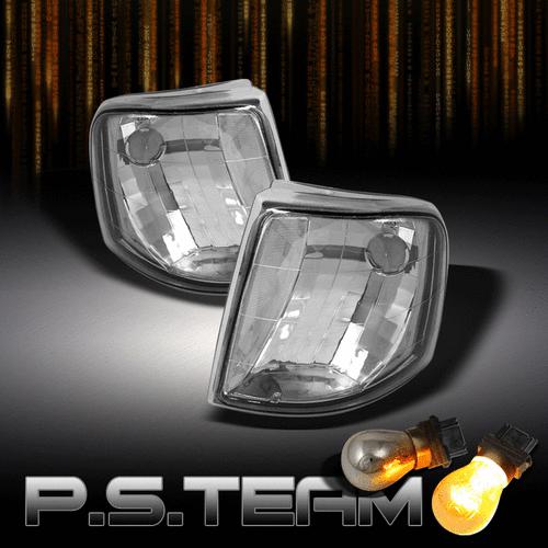 93-97 ford ranger euro clear corner signal lights +3157 silver bulb left+right