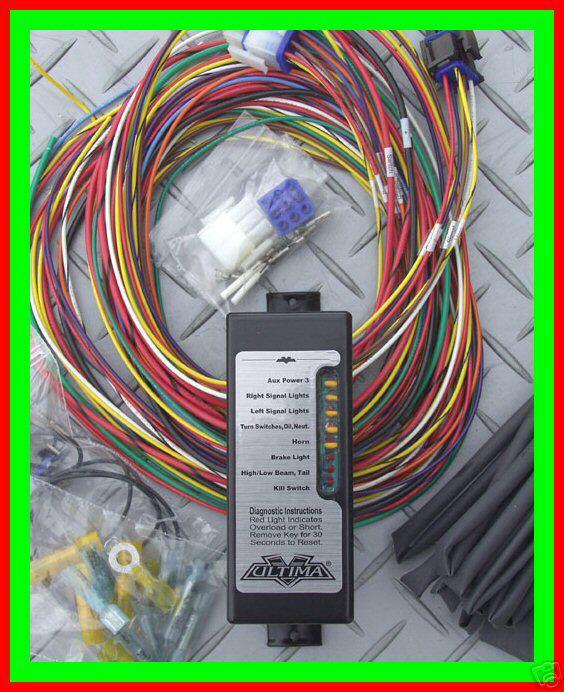 Ultima complete  electronic wiring harness for harley/chopper rat bike 