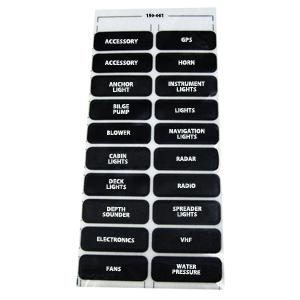 Paneltronics dc-20 assorted label sheetpart# 150-061