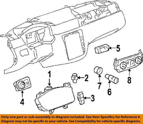 Chevrolet gm oem 20972894 cluster & switches-heater control